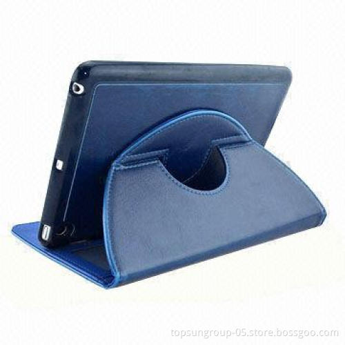 360° Rotating Stand Leather Smart Case for iPad Mini, with Wake/Sleep Functions